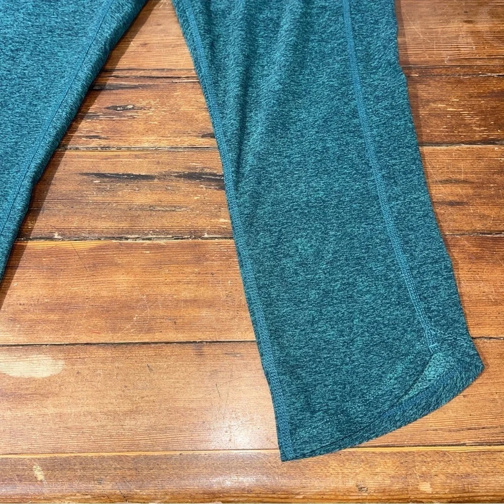 Zella Emerald Green teal titanic Leggings Capri large